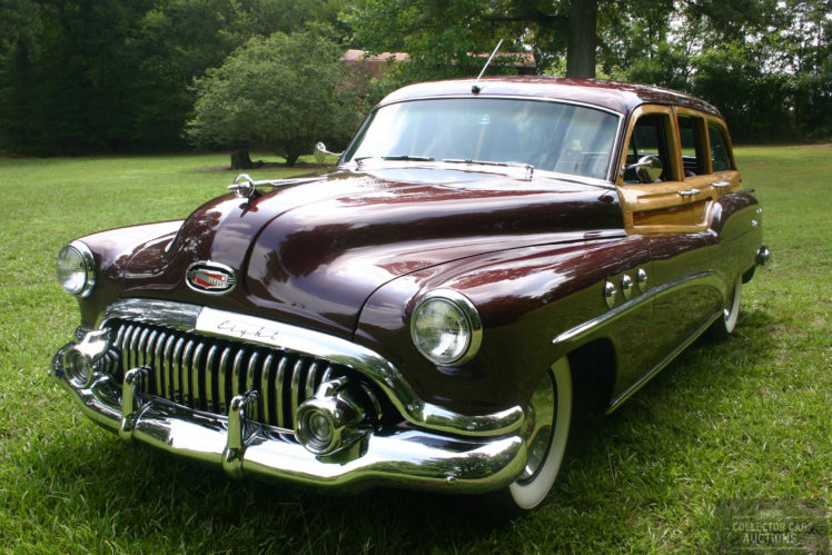 1952, Buick, Estate, Wagon, 263ci, Straight 8, Retro, Classic, Cars HD Wallpaper Desktop Background