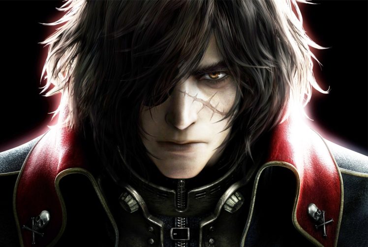 space, Pirate, Captain, Harlock, Fantasy, Pirates, Adventure, Anime, Manga, Series, 1spch, Sci fi HD Wallpaper Desktop Background