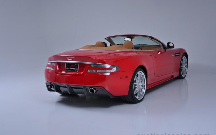 2010, Aston, Martin, Db9, Red, Cars, Volante HD Wallpaper Desktop Background