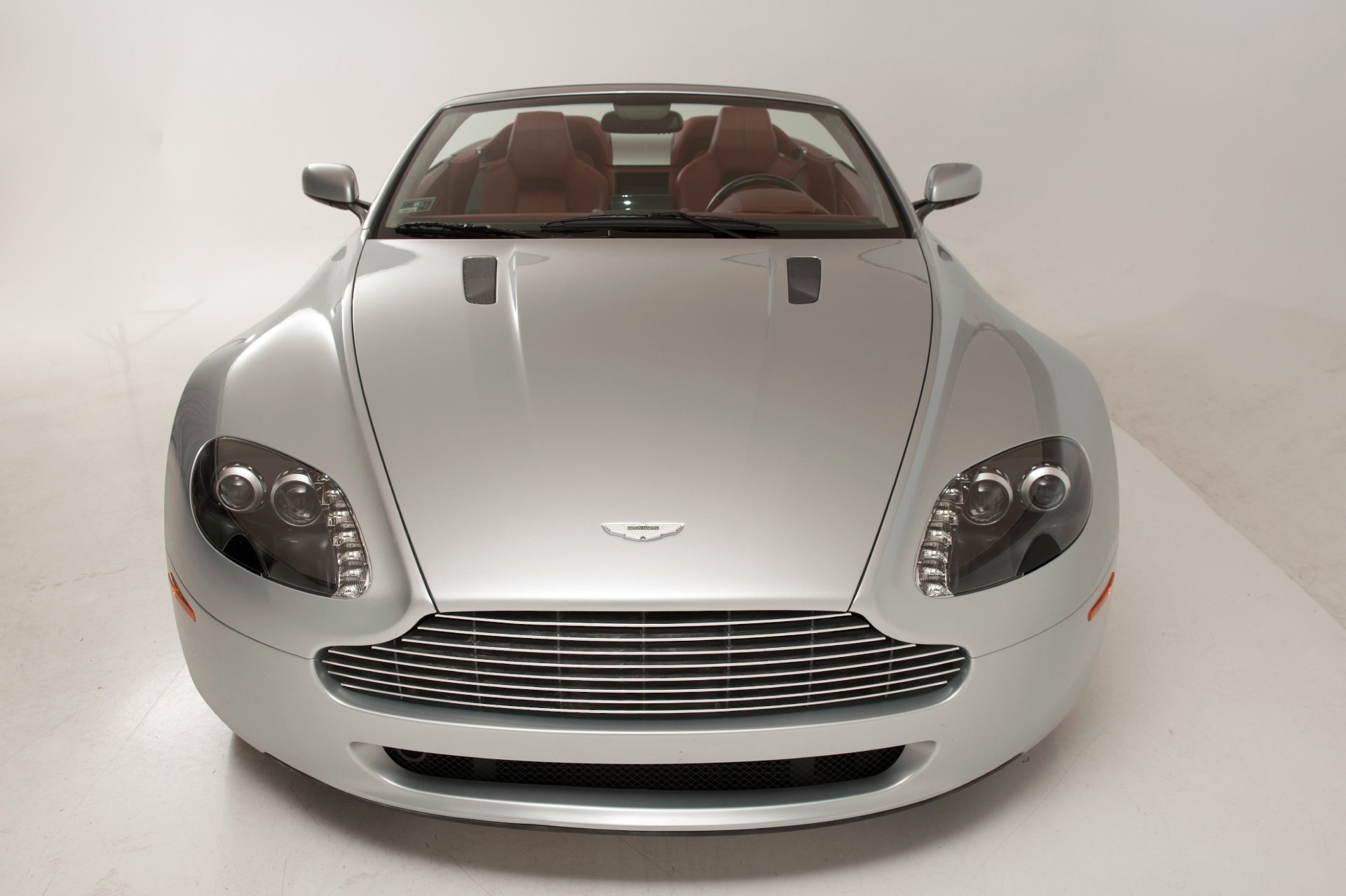 2007, Aston, Martin, V8, Vantage, Convertible, Cars, Silver Wallpaper