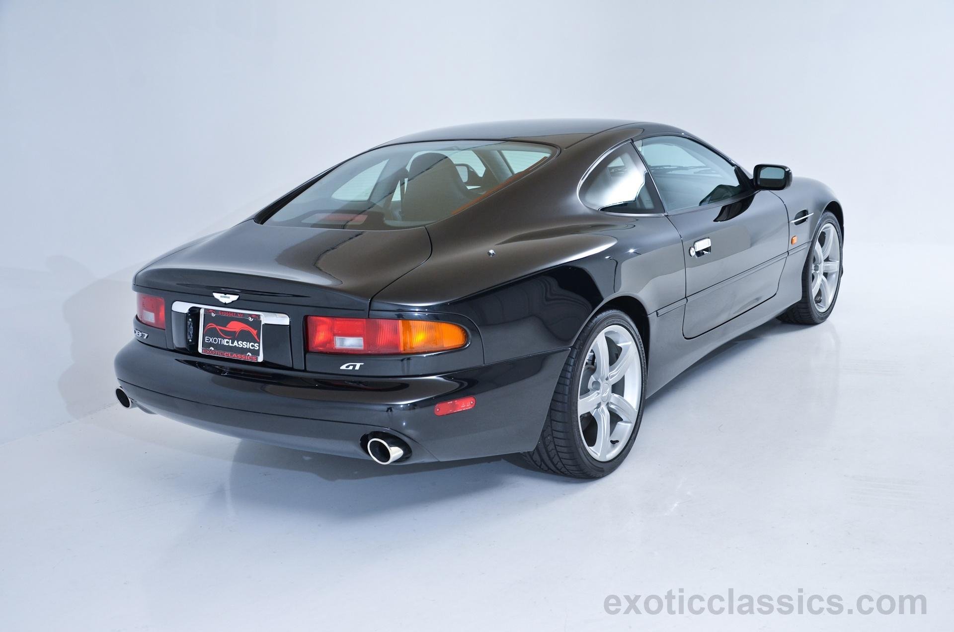 2003, Aston, Martin, Db7, Coupe, Gt, Black Wallpaper