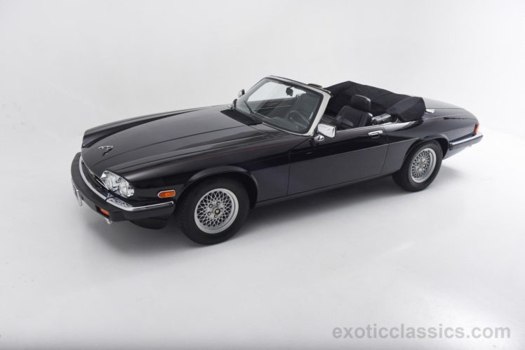 1990, Jaguar, Xjs, Convertible, V12, Cars, Black HD Wallpaper Desktop Background