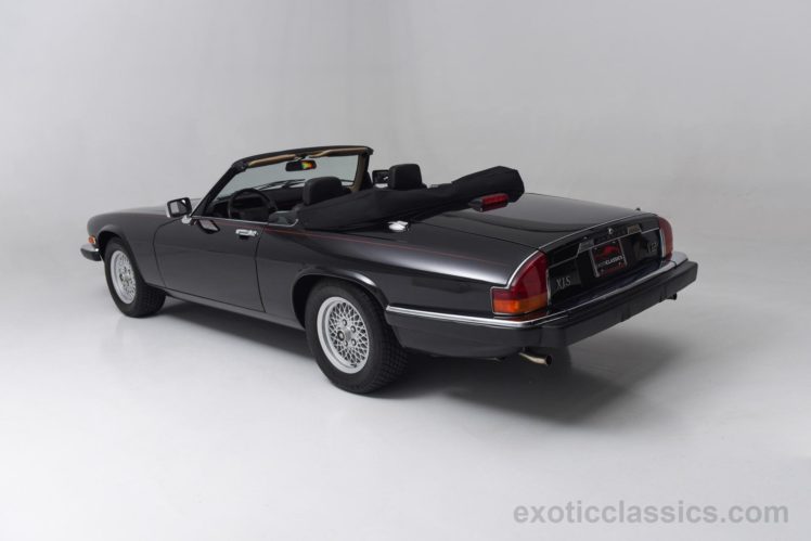 1990, Jaguar, Xjs, Convertible, V12, Cars, Black HD Wallpaper Desktop Background