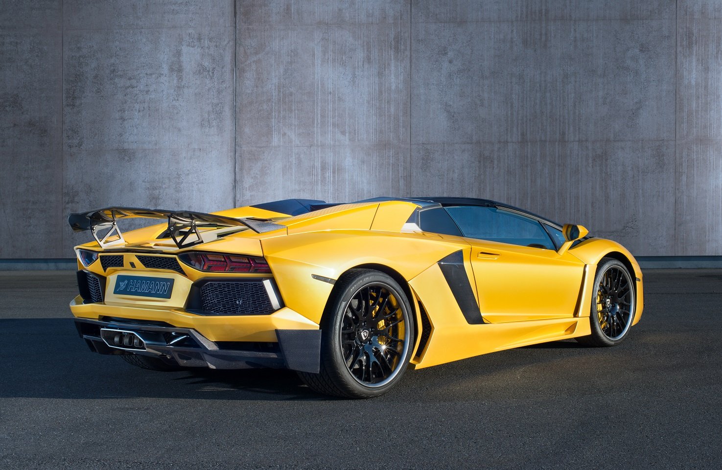hamann, Lamborghini, Aventador, Roadster, Limited, Modified, Cars, Yellow Wallpaper