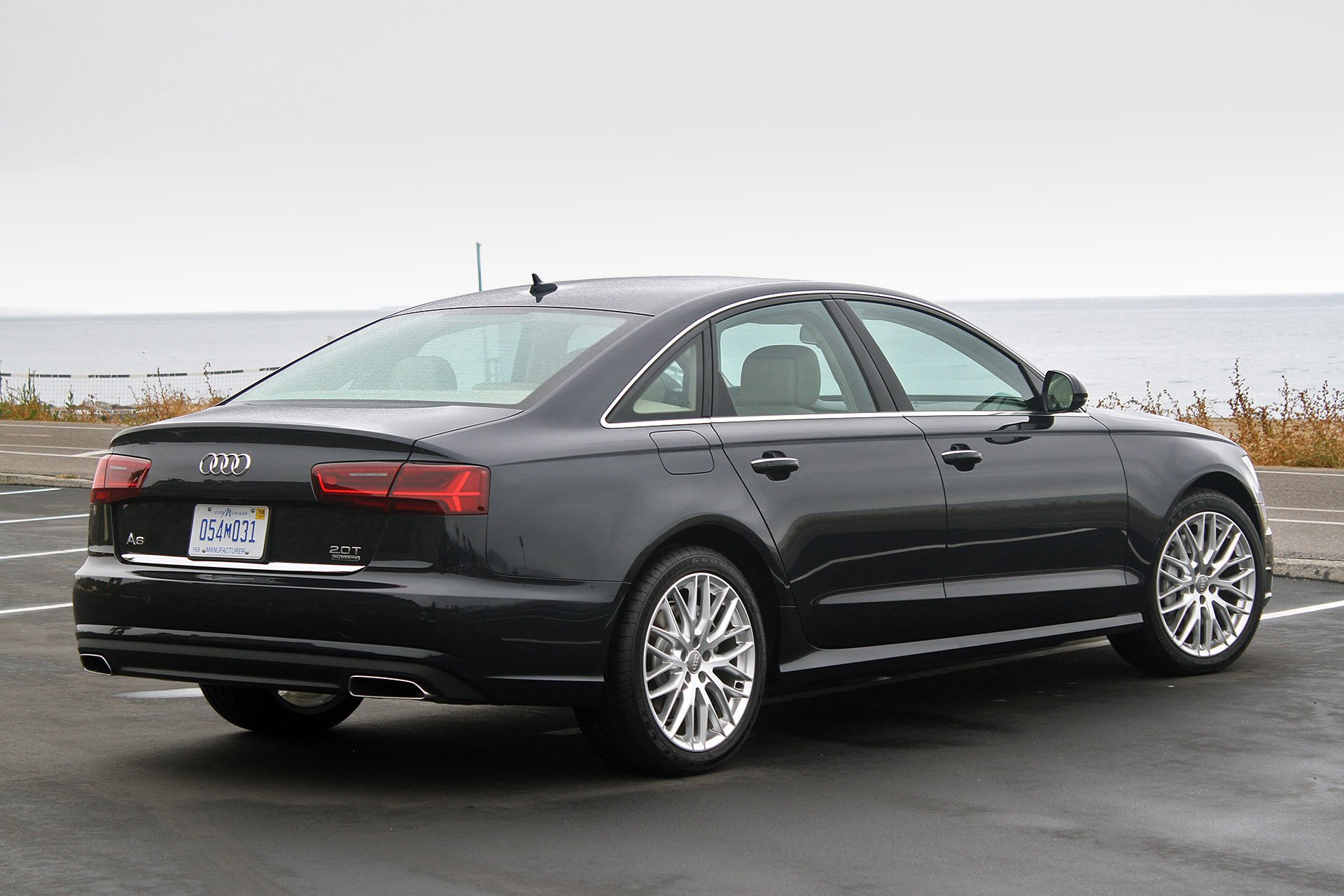 2016, Audi, A6, Cars, Sedan, Black Wallpaper