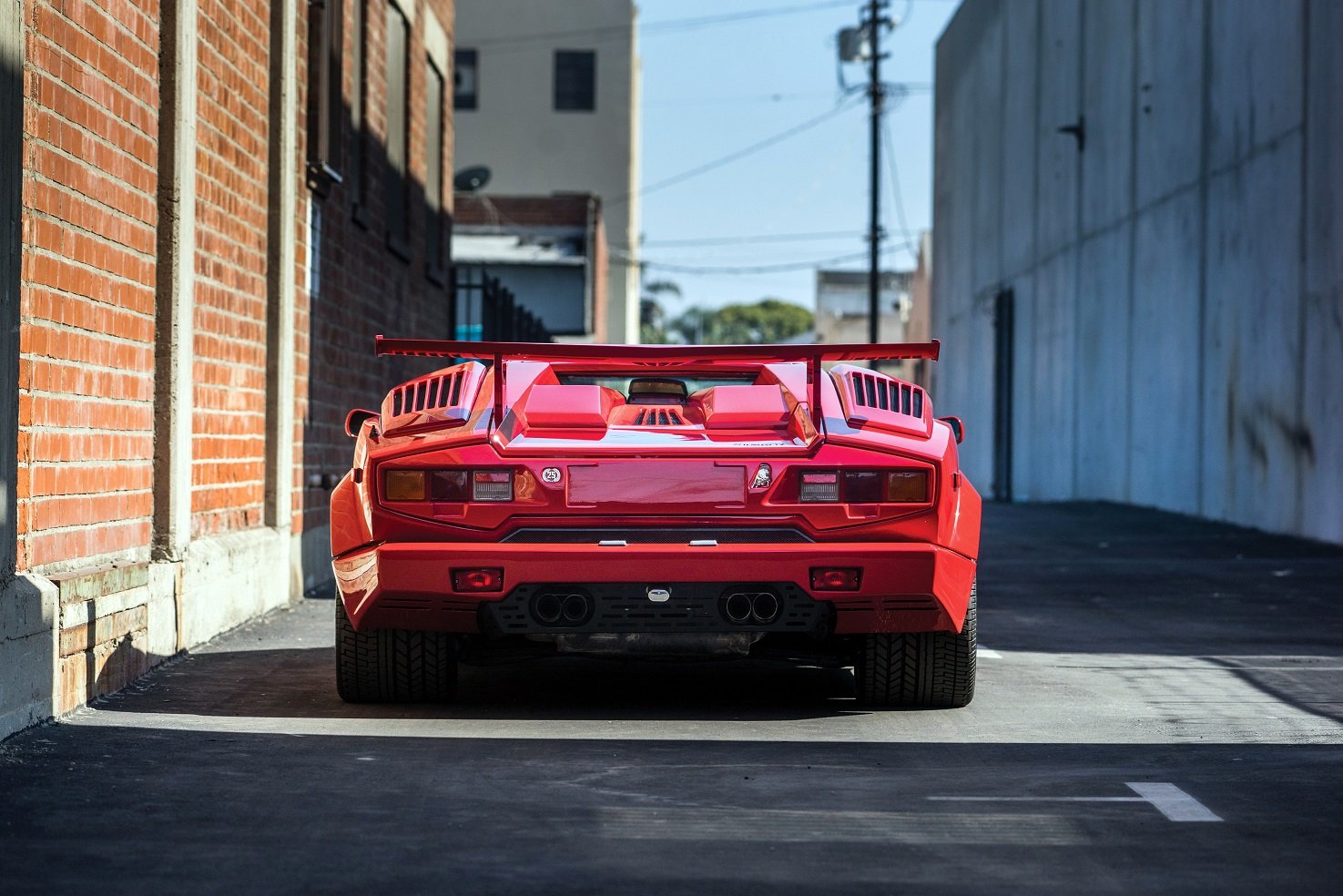 lamborghini, Countach, 25, Anniversario, Us spec, Cars, Supercars, Red, 1988 Wallpaper