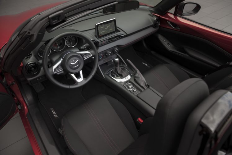 2016, Mazda, Mx 5, Miata, Us spec, Cars, Roadster, Red, 2015 HD Wallpaper Desktop Background