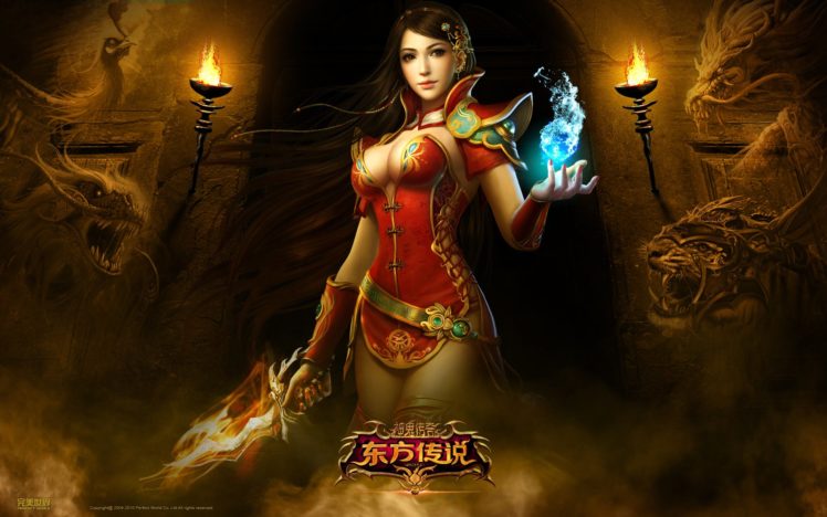 arts, Flame, Perfect, World, Weapons, Dragon, Tiger, Magic, Girls HD Wallpaper Desktop Background
