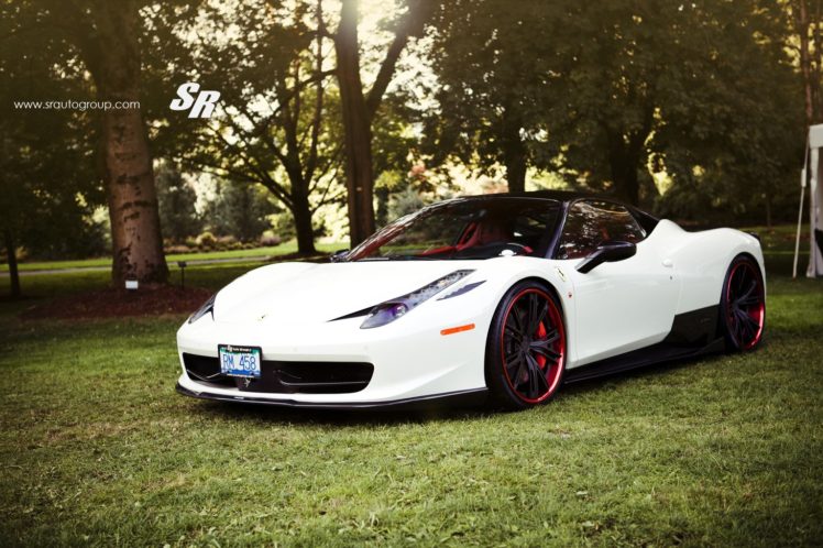 white, Ferrari, 458, Pur, Tuning, Wheels, Car HD Wallpaper Desktop Background