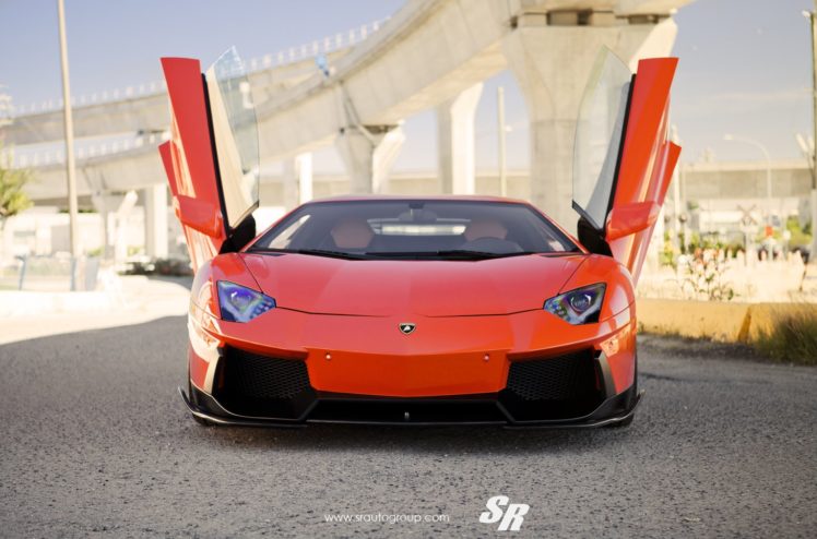 orange, Lamborghini, Aventador, Cars, Pur, Wheels, Tuning HD Wallpaper Desktop Background