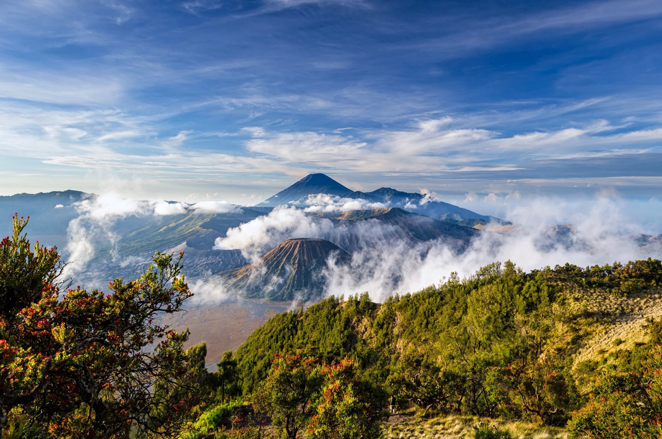 mount Bromo Landscape  Volcano Indonesia  Java 