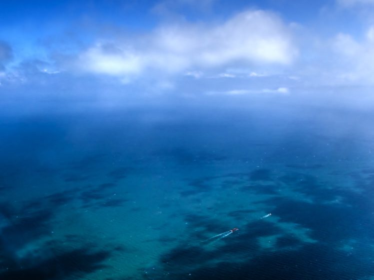 ocean, Aerial, Cloud, Sea, Seascape HD Wallpaper Desktop Background