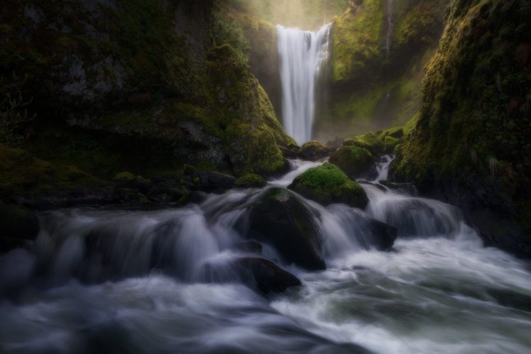stream, Canyon, Washington, State, Falls, Creek, Falls, Waterfall HD Wallpaper Desktop Background