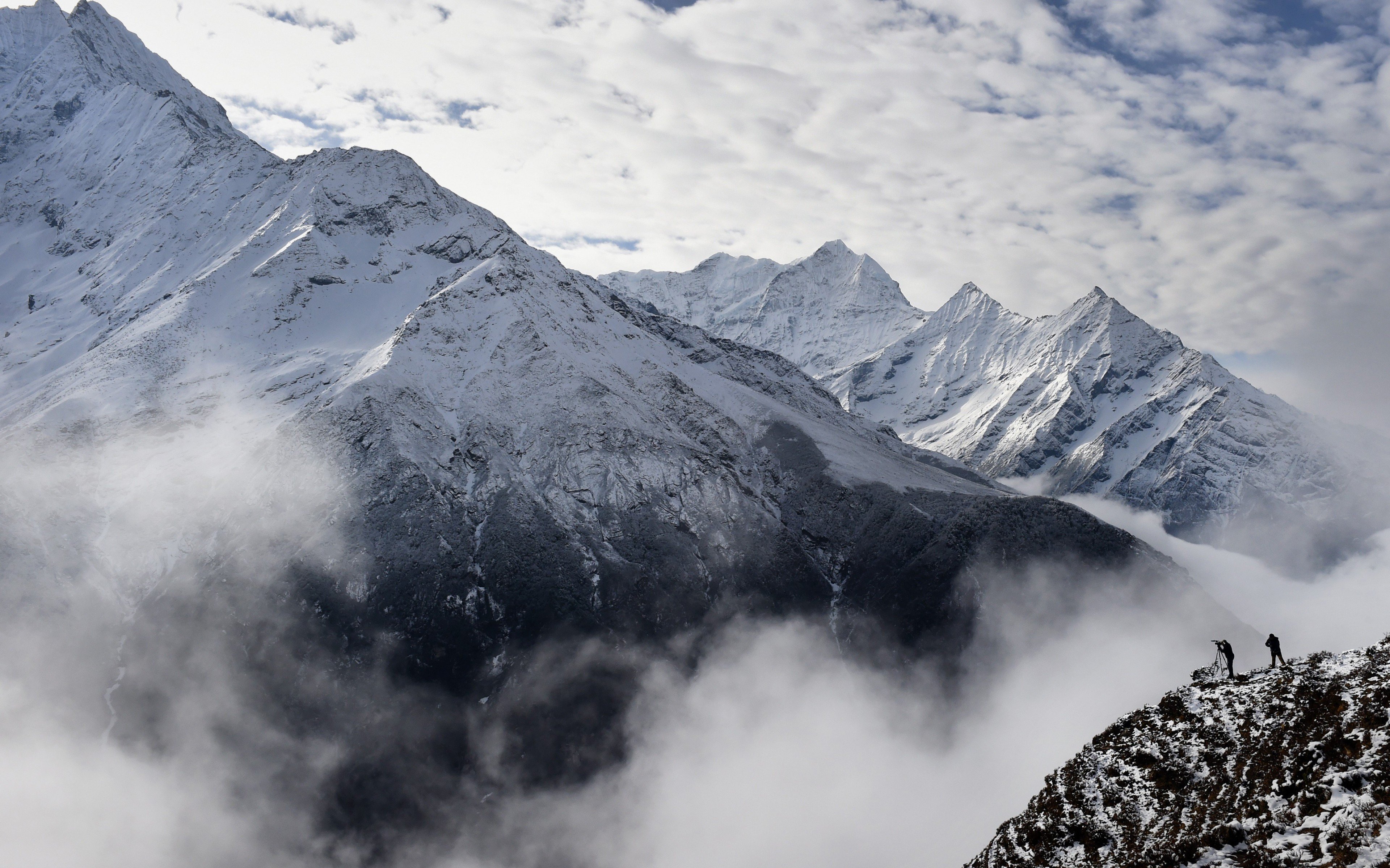 cloud, Nature, Landscape, Mountain, Snow, Winter Wallpaper