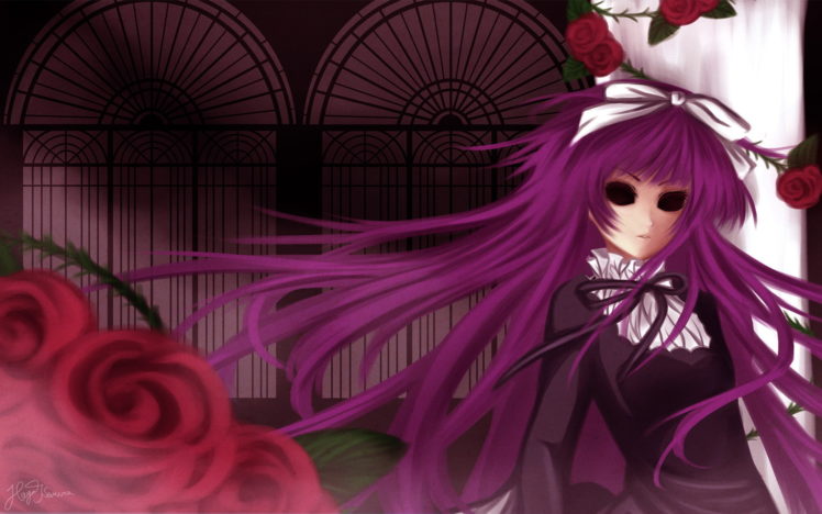 art, Shiki, The, Dead, Girl, Vampire, Rose, Window, House, Original HD Wallpaper Desktop Background