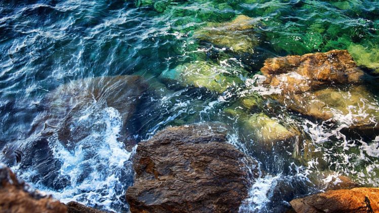 rock, Water, Nature, Ocean, Sea, Lake, Waves, Shore HD Wallpaper Desktop Background