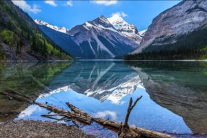 wood, Forest, Cliff, Mountain, Landscape, Reflection, Water, Lake, Nature