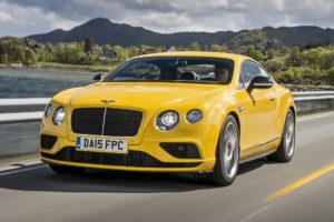 2016, Bentley, Continental gt, Coupe, Cars, Yellow