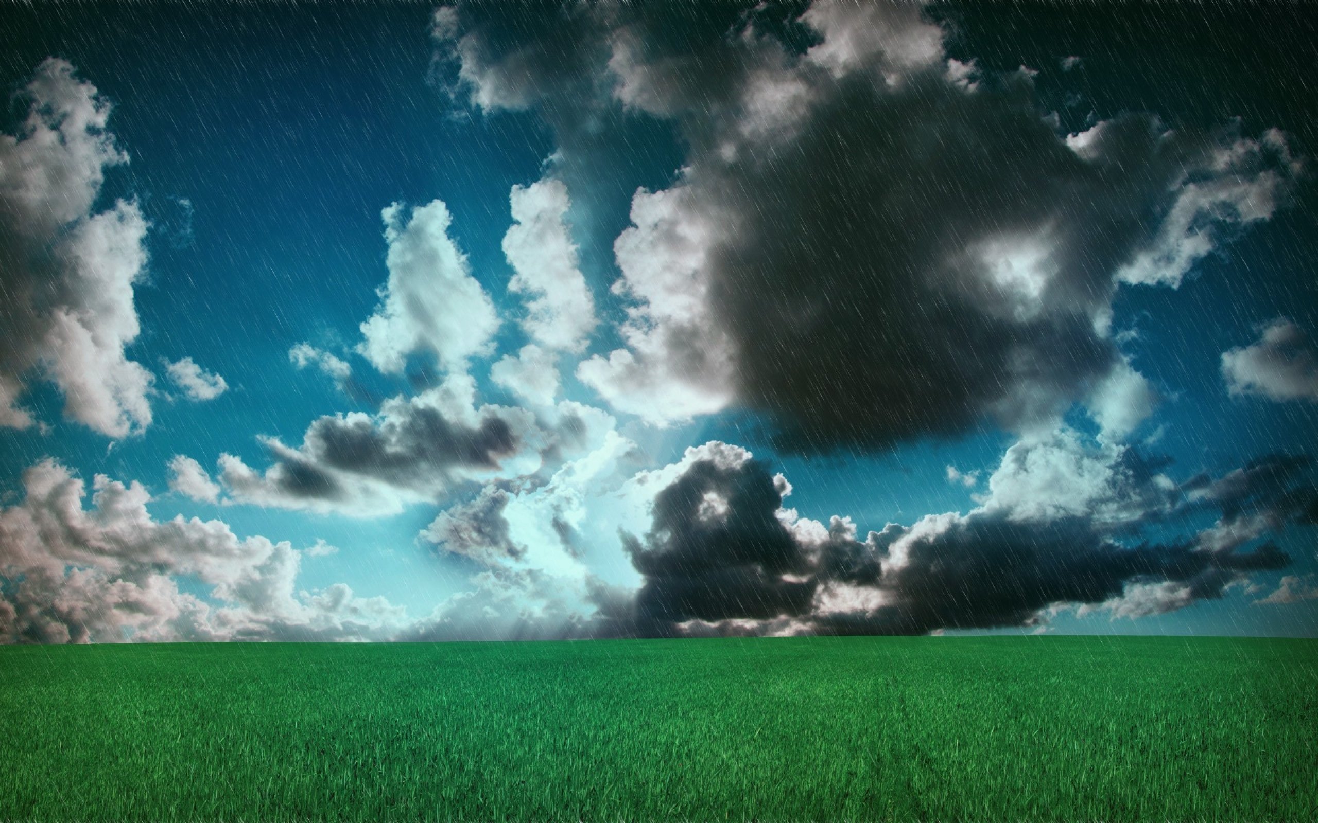 spring, Rain, Storm, Drops, Landscape, Nature, Sky, Clouds, Mood Wallpaper