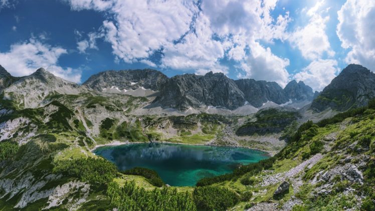 lake, Nature, Landscape, Mountain HD Wallpaper Desktop Background