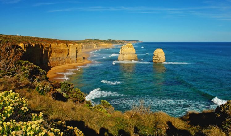 great, Ocean, Road, Australia, Victoria, Limestone, Stacks, Coastline, 12, Apostles, The, Twelve, Apostles HD Wallpaper Desktop Background