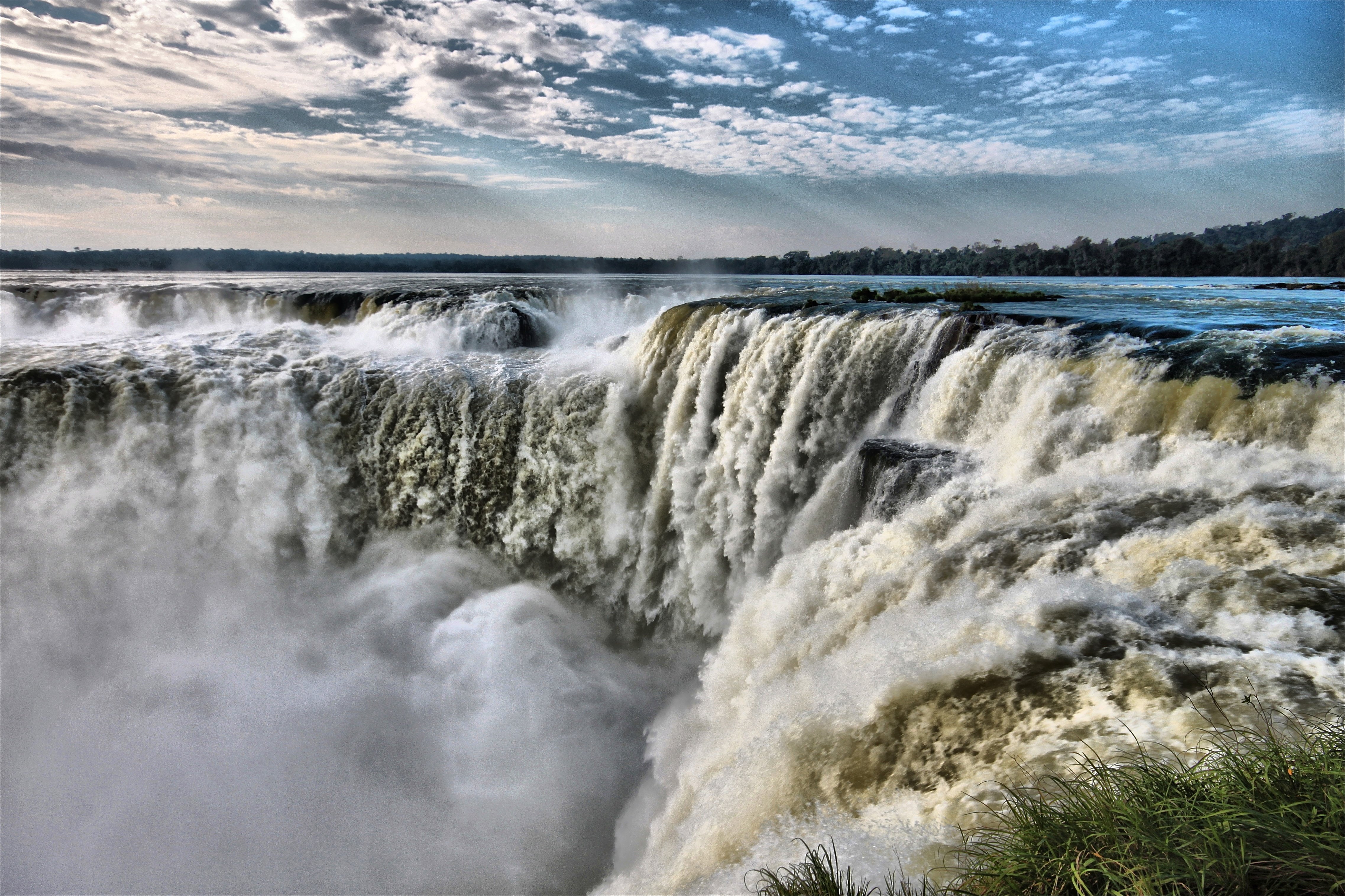 parana, Argentina, Waterfall, Pantanal, Brazil, Iguazu, Falls, Iguazu, River Wallpaper