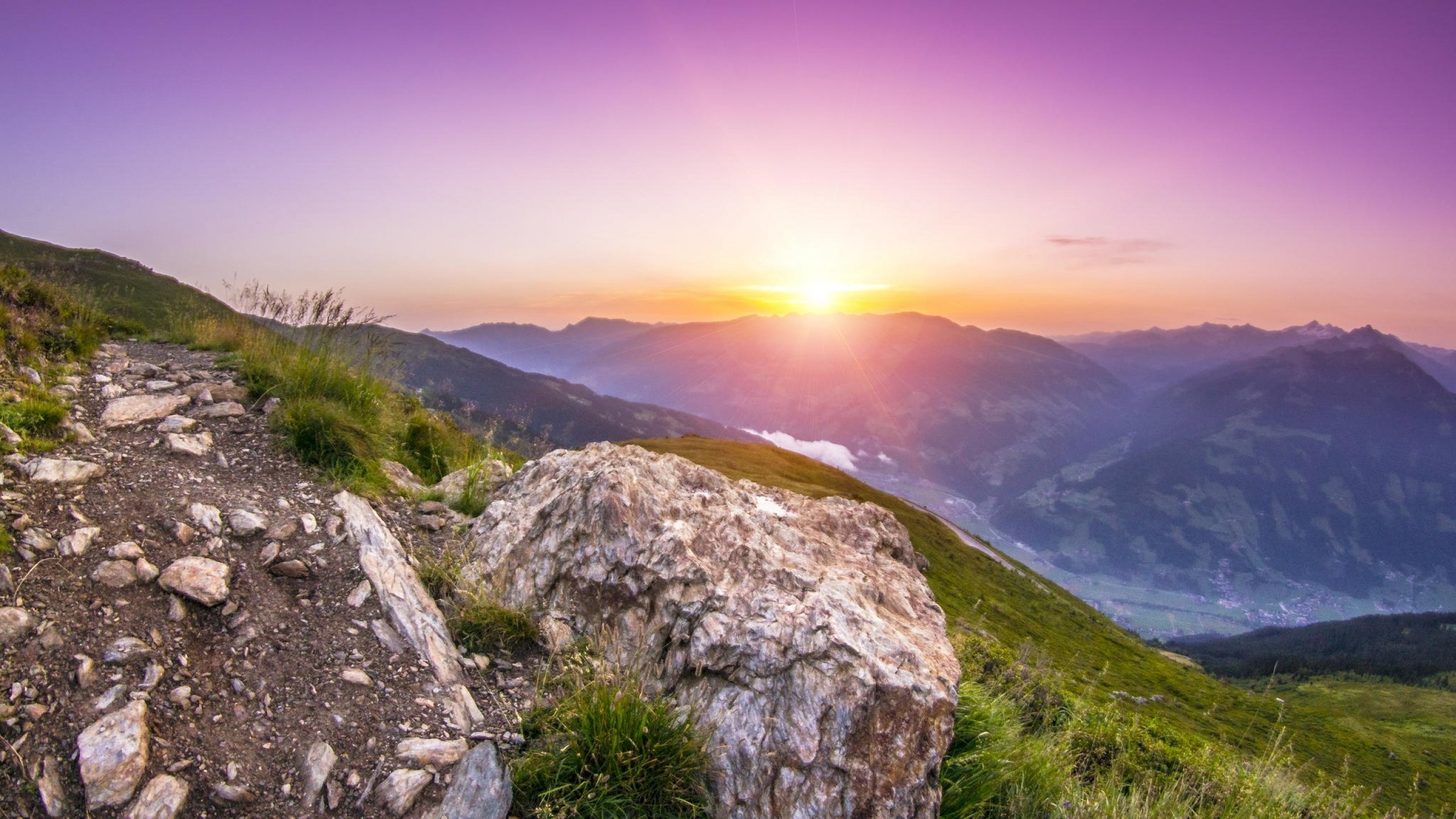 sunrise, Sunset, Desert, Landscape, Nature, Sky, Clouds, Sun, Sunbeam, Sunlight Wallpaper