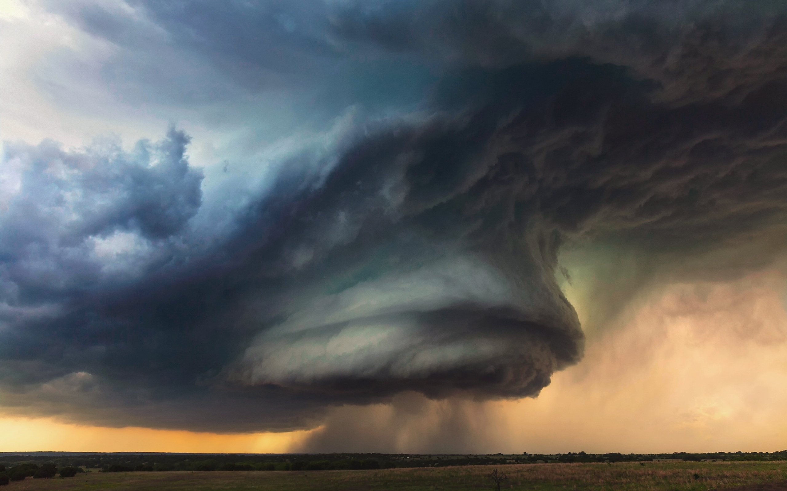 tornado, Storm, Thunder, Sky, Clouds, Rain, Nature, Landscape Wallpaper