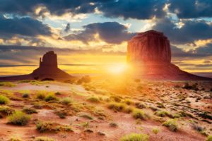 clouds, Landscape, Navajo, Utah, Arizona, Canyon, Glow, Sun, Monument, Valley, Desert, Sunset, Sunrise