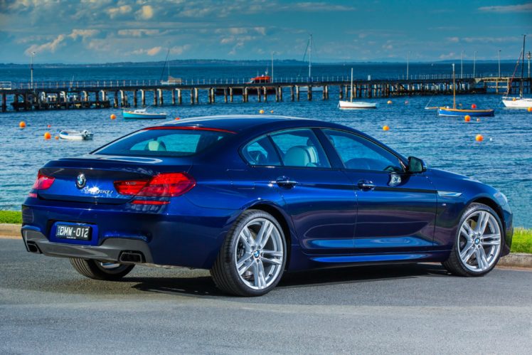 bmw, 650i, Gran, Coupe, M sport, Au spec, F06, Cars, Blue, 2015 HD Wallpaper Desktop Background