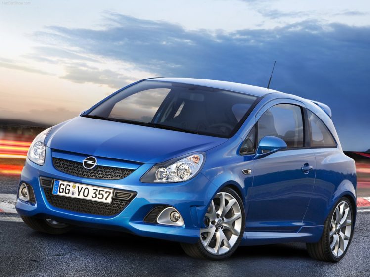 opel, Corsa, Opc, Cars, Blue, 2008 HD Wallpaper Desktop Background