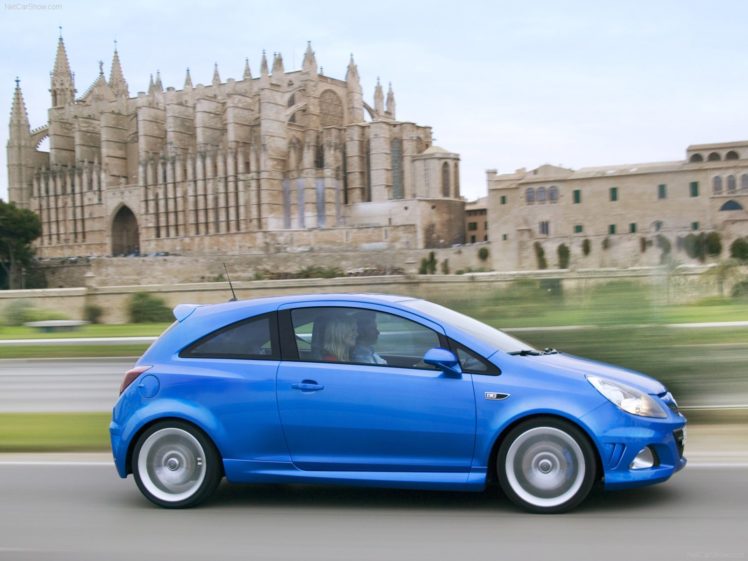 opel, Corsa, Opc, Cars, Blue, 2008 HD Wallpaper Desktop Background