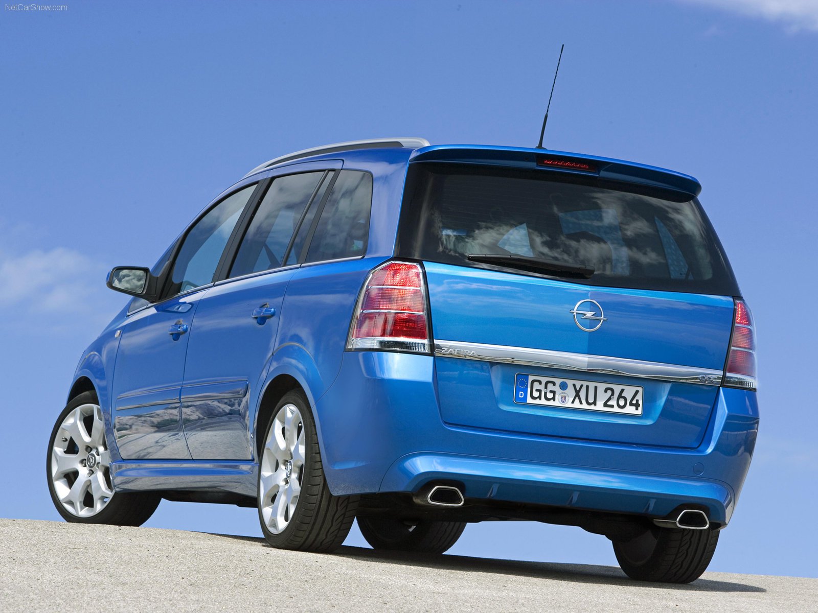 opel, Zafira, Opc, 2006, Cars, Blue Wallpaper