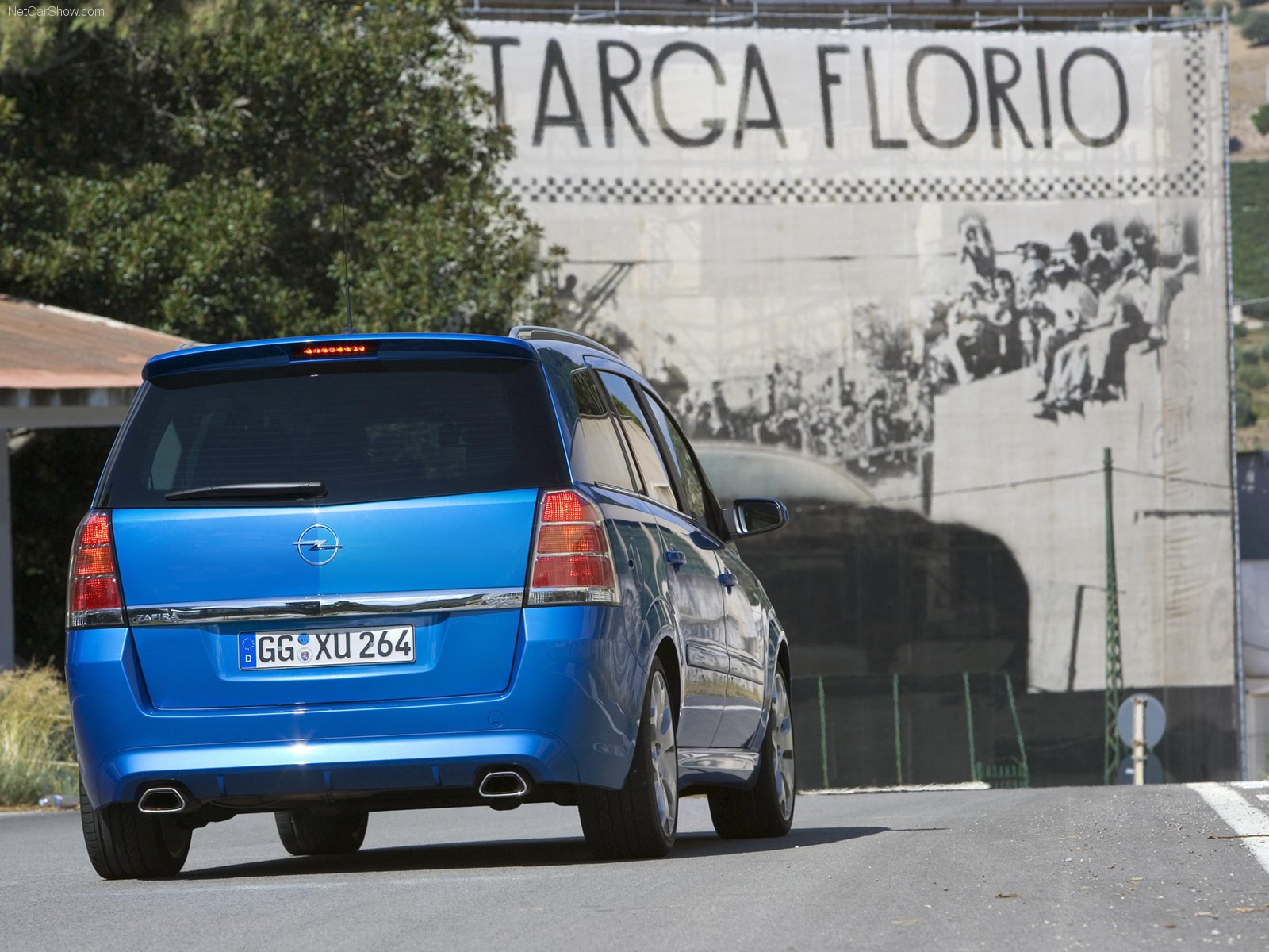 opel, Zafira, Opc, 2006, Cars, Blue Wallpaper