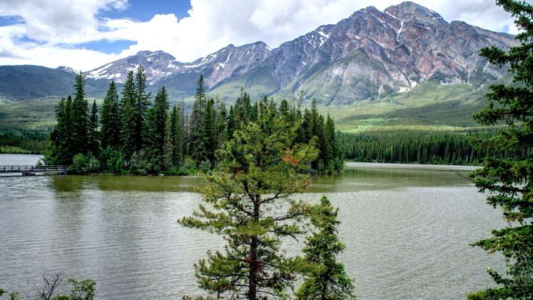 lake, Forest, Lamdscape, Nature, Mountains HD Wallpaper Desktop Background