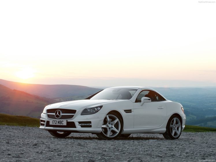 mercedes, Benz, Slk, 250, Uk version, 2012, White, Cars HD Wallpaper Desktop Background