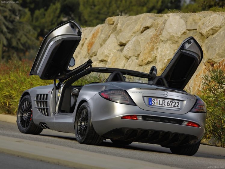 mercedes, Benz, Slr, Mclaren, 722s, Roadster, Cars, Supercar, 2009 HD Wallpaper Desktop Background