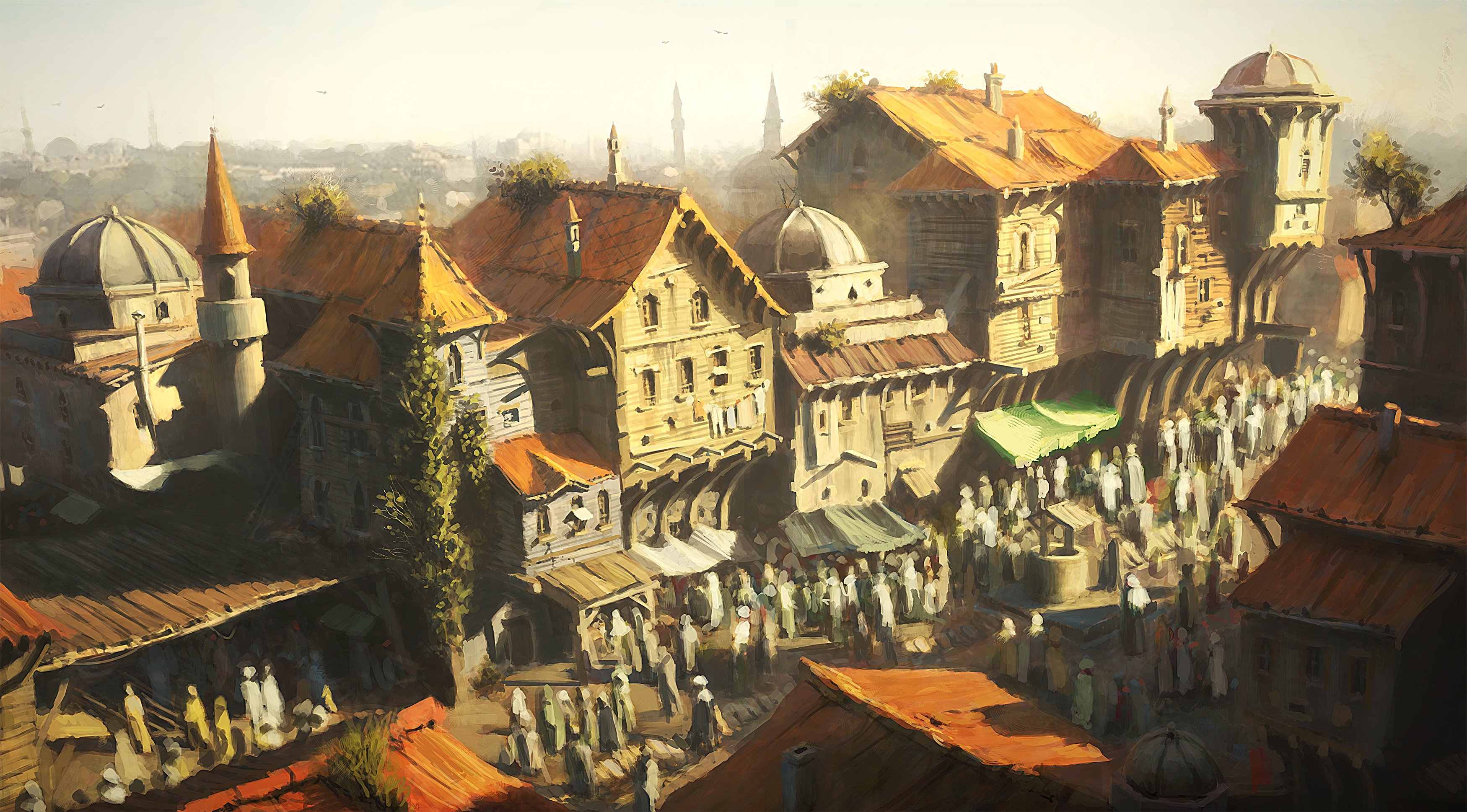 art, Artwork, Artistic, City, Cities, Fantasy, Architecture, Building, Original Wallpaper
