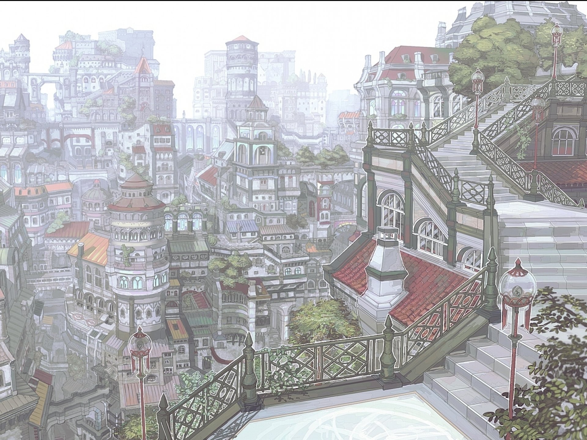 art, Artwork, Artistic, City, Cities, Fantasy, Architecture, Building, Original Wallpaper