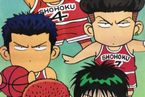 anime, Sports, Basketball, Group, Guys, Slam, Dunk, Series, Ryota, Miyagi, Character, Kaede, Rukawa, Character, Hanamichi, Sakuragi