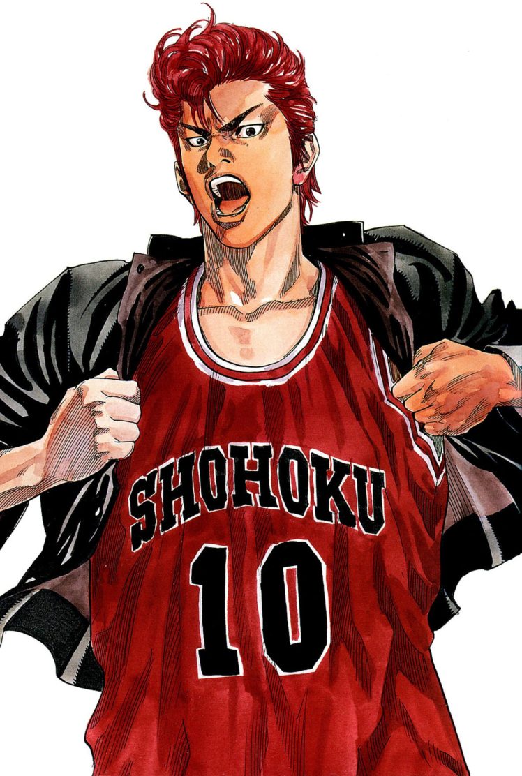 anime, Sports, Basketball, Slam, Dunk, Series, Hanamichi, Sakuragi, Character HD Wallpaper Desktop Background