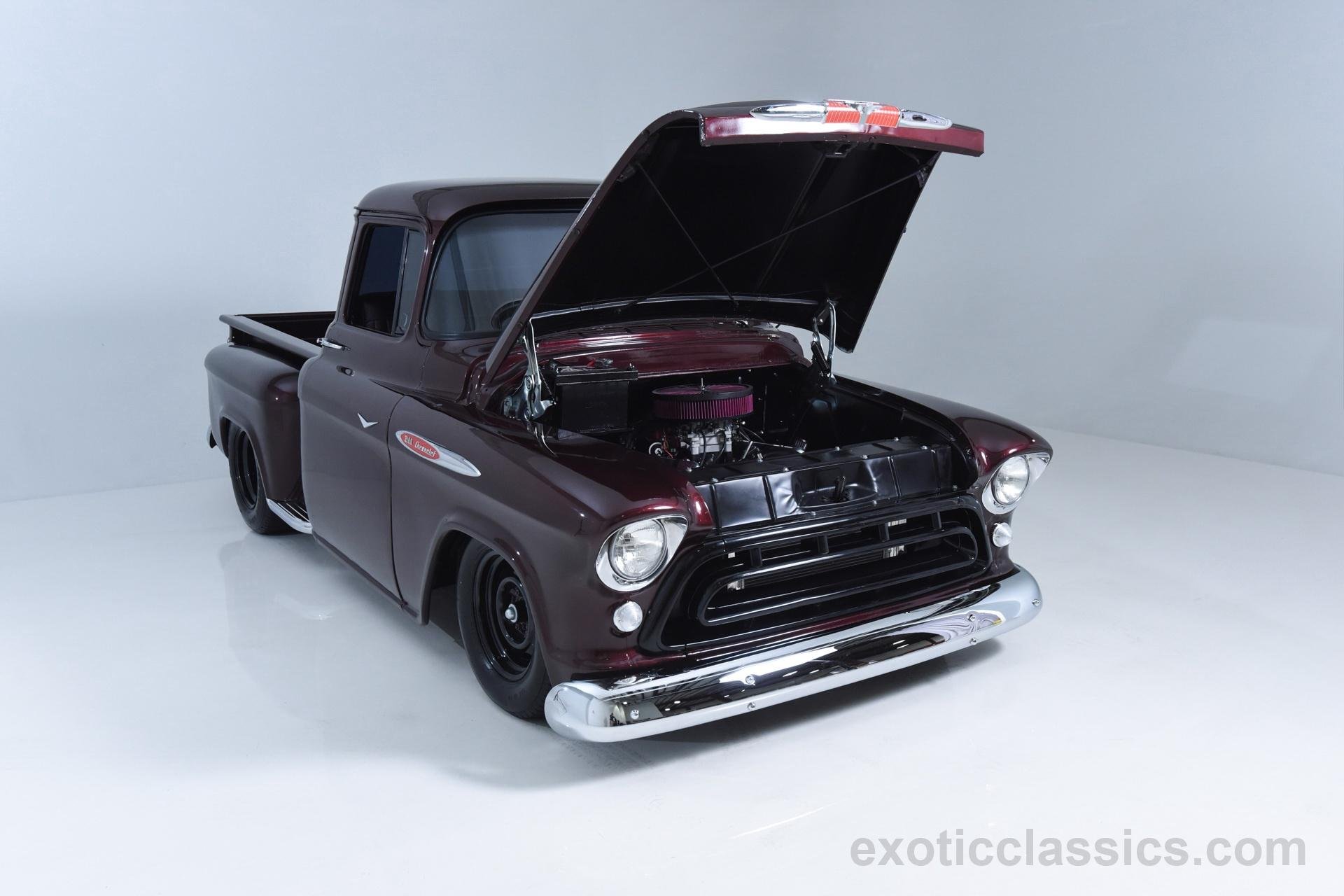 1957, Chevrolet, 3100, Short, Bed, Pickup, Truck, Classic, Cars Wallpaper