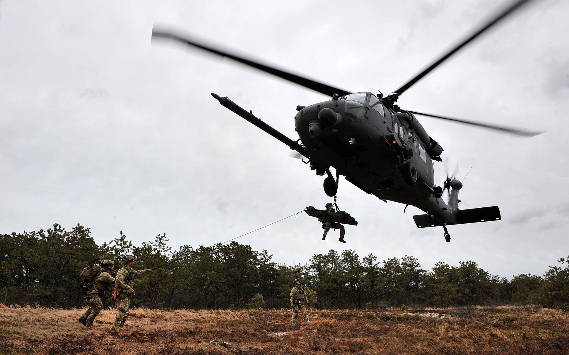 helicopter, Repel, Soldier, Military Wallpaper