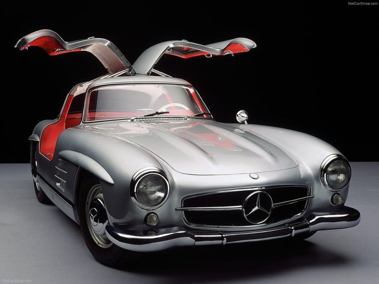 mercedes benz, 300 sl, Gullwing, Classic, Cars, 1954 HD Wallpaper Desktop Background