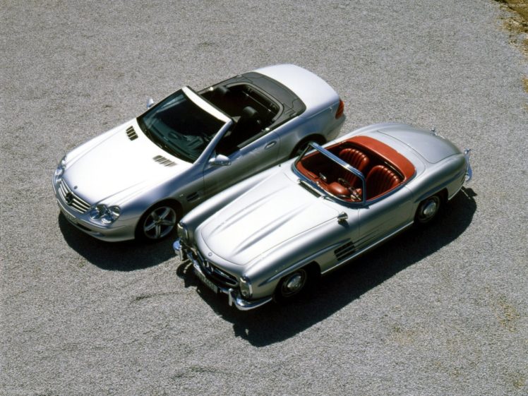 mercedes benz, 300 sl, Convertible, Classic, Cars, 1957 HD Wallpaper Desktop Background