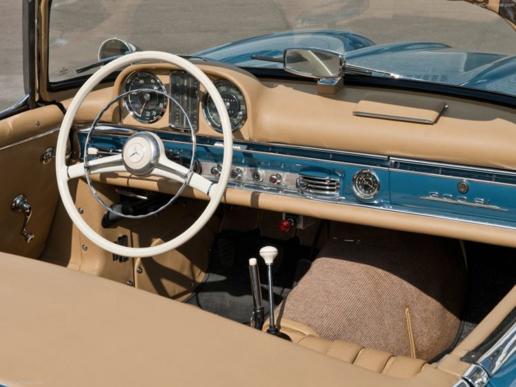 mercedes benz, 300 sl, Convertible, Classic, Cars, 1957 HD Wallpaper Desktop Background