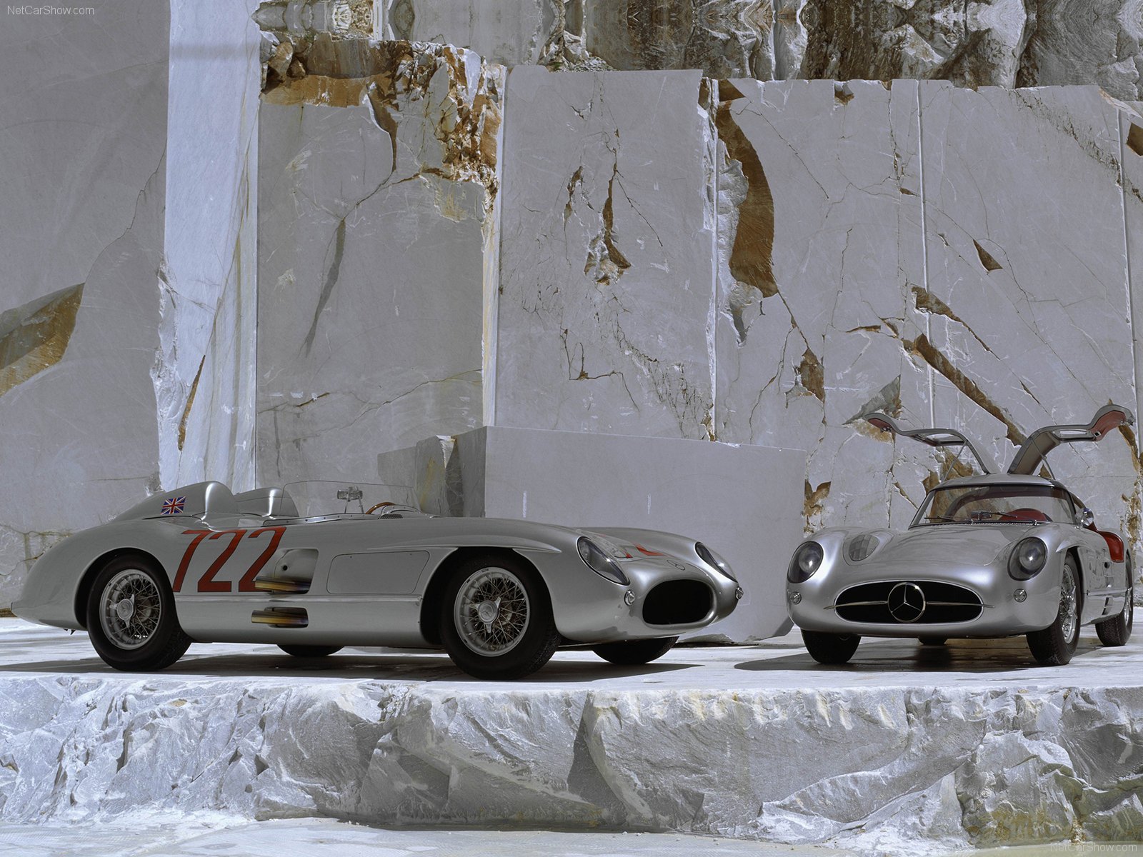 mercedes benz, 300 slr, Classic, Cars, 1955 Wallpaper