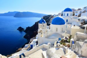 nature, Landscape, Sea, Houses, Greece, Santorini, Ocean, Buildings