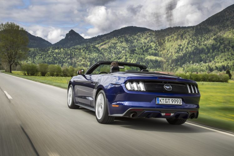 ford, Mustang, Ecoboost, Convertible, Eu spec, Cars, 2015 HD Wallpaper Desktop Background
