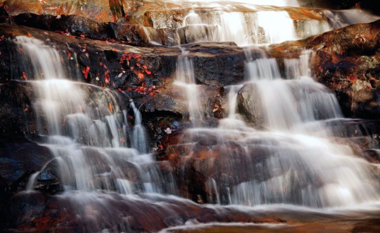 waterfall, Rocks, Nature, Autumn HD Wallpaper Desktop Background